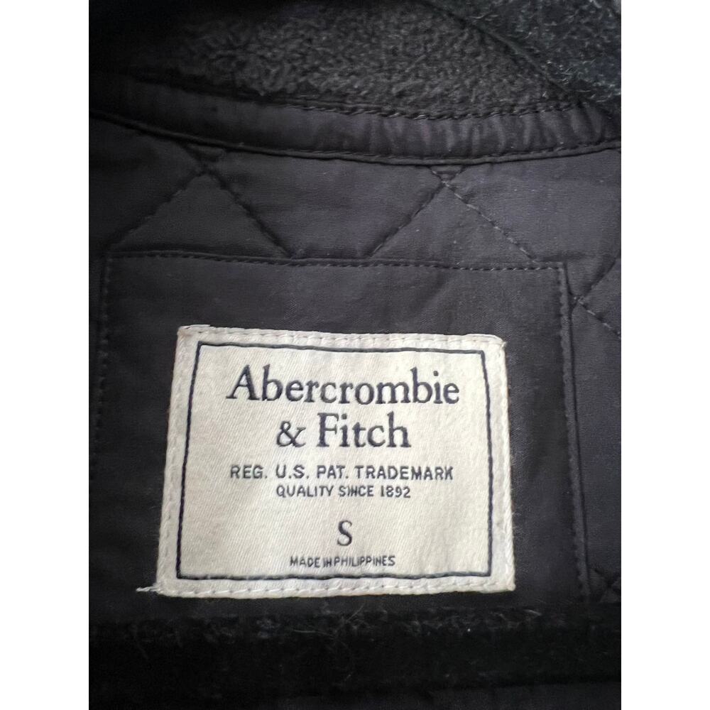 Abercrombie & Fitch Women’s Soft Shell Quilted Fleece Zip-Up Vest Black Size S - Picture 6 of 9